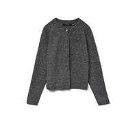 VERO MODA O-Neck Vmmarina Ls Cardigan à col Rond Boo, Gris foncé mélangé, XL Femme