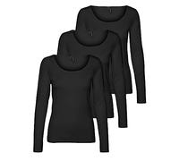 Vero Moda Vmmaxi My LS Soft Long U-Neck Noos T-shirt à manches longues pour femme (paquet de 1), Medium