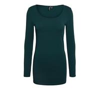 VERO MODA Vmmaxi My Ls T-shirt à manches longues et col rond pour femme, Bleu (Reflecting Pond), XS