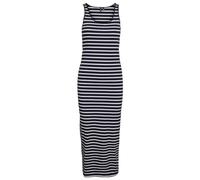 VERO MODA Vmmaxi My Soft Long Stripe Dress Noos Robe Longue, Bleu Nuit/Rayures : Blanc Brillant, M Femme