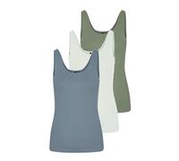 VERO MODA Vmmaxi My Soft UU Tank Noos Débardeur pour Femme, Lot de 3 (Hedge Green, Citadel, Skylight), XL