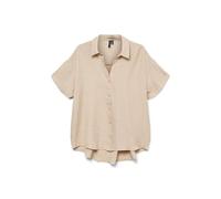 VERO MODA Vmmelaney Queeny SS T-Shirt WVN GA Noos, Crème, S Femmes