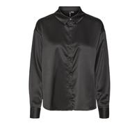 Vero Moda Vmmerle Ls WVN GA T-Shirt Chemise à Manches Longues, Noir, Medium Femmes