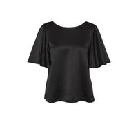 VERO MODA Vmmerle WVN GA Haut à col Rond 2/4 Chemisier à Manches Courtes, Noir, XS Femmes