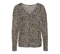 VERO MODA Vmmerve Ls JRS Boo Haut Ample à 2 Voies T-Shirt Manches Longues, Jupe Moon, M Femmes
