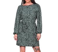 VERO MODA Vmmerve Ls JRS Boo Robe Courte, Vert Chinois/AOP : léopard, S Femme