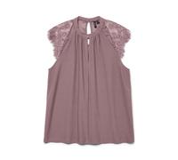 VERO MODA Vmmilla SL Lace Tee GA Noos Top, Rose nostalgique, M Femme