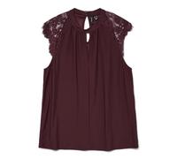 VERO MODA Vmmilla SL Lace Tee GA Noos T-Shirt, Vin, L Femmes
