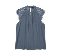 VERO MODA VMMILLA SL Lace Tee GA T-Shirt, Bleu Chine., L