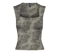 VERO MODA Vmmillion SL JRS Noos Haut à col carré, Crème, S