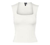 VERO MODA Vmmillion SL JRS Noos Haut à col carré pour Femme, Blanche-Neige, XL