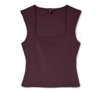 VERO MODA Vmmillion SL JRS Noos Vmmillion SL Haut à col carré pour Femme, 1 pièce, Vin, XL
