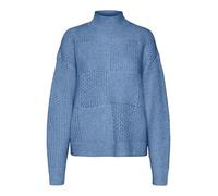 VERO MODA Vmmoon Ls GA BF Pull à col Haut Tricot, Allure, M Femme