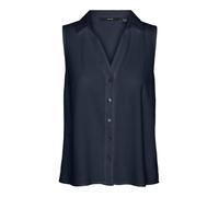 VERO MODA Vmmymilo SL V-Neck Shirt WVN GA Chemise, Blazer Bleu Marine, L Femmes