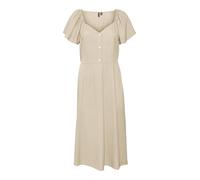 VERO MODA Vmmymilo SS Calf Dress WVN GA Robe, Crème Irlandaise, S Femme