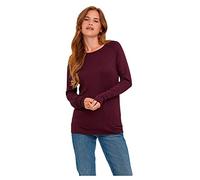 VERO MODA VMNELLIE Glory LS Long Blouse GA Noos Sweater, Vin, L Femme