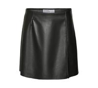 VERO MODA Vmnelly HR Noos Jupe Courte Cuir synthétique, Noir, XL Femmes