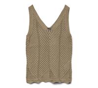 VERO MODA Vmnoel SL Débardeur à col en V pour Femme, Gris Clair, S