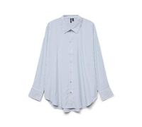 VERO MODA Oversize Vmnora Ls WVN GA Noos T-Shirt surdimensionné, Blanc éclatant, XL Femmes