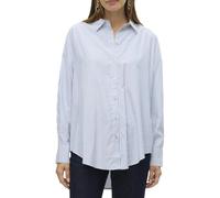 VERO MODA Oversize Vmnora Ls WVN GA Noos T-Shirt surdimensionné, Blanc éclatant, XS Femmes
