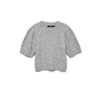 VERO MODA Vmnovah GA Noos Pull à col Rond pour Femme, Mélange de Gris Moyen., XS