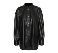 VERO MODA Vmolympia L/S Oversize Pl T-Shirt Noos Chemise, Noir, L Femme