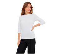 VERO MODA VMPANDA Modal 3/4 Top JRS Noos T-Shirt Manches Longues, Blanc éclatant, L Femme