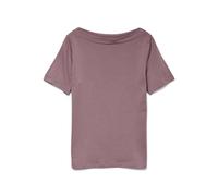 Vero Moda VMPANDA T-Shirt Stretch uni à Manches Courtes et col Bateau pour Femme, Rose nostalgique., XL