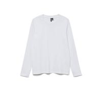 Vero Moda Vmpaulina Ls T-Shirt GA JRS Noos, Blanc éclatant., M