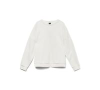 VERO MODA Vmpernille Bea Ls Sweat Box JRS, Blanche-Neige, L