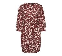 VERO MODA Vmpila Robe Courte 3/4 WVN Mini, Brick/AOP : senya, S Femme
