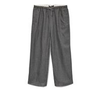 VERO MODA Vmrhoda MW Pantalon Large à Rayures pour Papa, Gris foncé mélangé, M / 30L