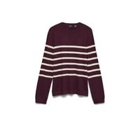 VERO MODA Vmsaba GA Noos Pull à col Rond uni Ls, Vin, XS