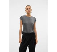 Vero Moda Vmsarah Top Chemise Col Rond Manche Courte - L
