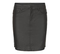 VERO MODA Vmseven Mr Short Coated Skirt Ptt Noos Jupe en polyuréthane, Schwarz, XL Petite Femme