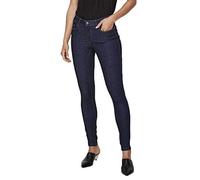 VERO MODA Jean Slim Vmseven Taille Moyenne Slim Fit Jeans Dark Blue Denim XXL 32 Dark Blue Denim XXL / L32