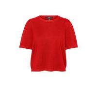 VERO MODA Vmsilje 2/4 O-NCK Oversize Pull GA Noos Over, Rouge Fiery, S Femme