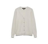 VERO MODA Vmsilje GA Noos Cardigan à col en V, Beige Clair, L Femme