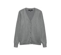 VERO MODA Vmsilje GA Noos Cardigan à col en V, Mélange de Gris Moyen, M Femme