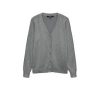VERO MODA VMSILJE LS Cardigan à col en V GA Noos, Mélange de Gris Moyen., XL