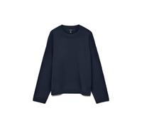 VERO MODA Vmsilje Ls O-Neck Boxy Pullover Noos Pull, Blazer Bleu Marine, XS Femme
