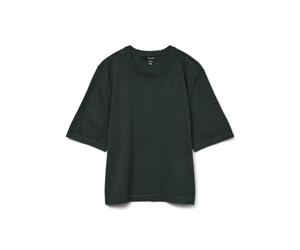 VERO MODA Vmsilje Pull Oversize 2/4 O-NCK GA Noos, Vert pin, S Femme