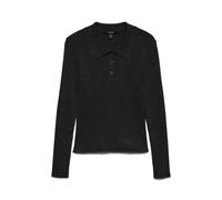 VERO MODA Vmsiljerib Ls Poloneck Pullover Noos Pull, Noir, XL Femme