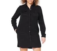 VERO MODA Vmsilla LS GA Noos Robe Courte Blck, Noir (Black), XXL Femme