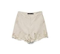 VERO MODA Vmsoffie MW Short Long brodé, Bouleau, 38