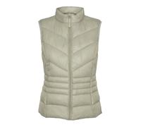 VERO MODA Vmsorayasiv Short Waistcoat Boo Gilet matelassé, Abbey Stone, XS Femme
