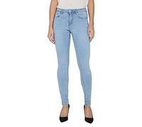 VERO MODA VMTANYA Mr S Piping Jeans VI352 GA Noos, Light Blue Denim, XXL/32 aux Femmes