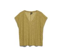 Vero Moda Vmtassa Liv SS Haut à col en V pour Femme, Willow, L
