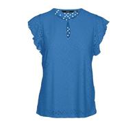 VERO MODA Vmtassa SS O-Neck Top JRS GA Haut, Ibiza Blue, XS Femmes