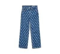 VERO MODA Vmtessa HR Wide Jeans Print GA, Denim Bleu médium, 29W / 32L Femmes